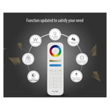  FUT064 9W RGB+CCT Square LED Downlight AC100~240V, FUT089 8-Zone RGB+CCT Remote Controller