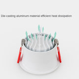 LED Downlight Recessed Ceiling Light 7w/12W/15W Home Living Room Without Main Light Lighting Narrow Side Deep Anti-glare