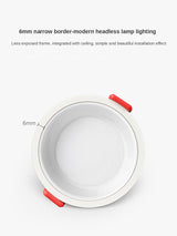 LED Downlight Recessed Ceiling Light 7w/12W/15W Home Living Room Without Main Light Lighting Narrow Side Deep Anti-glare