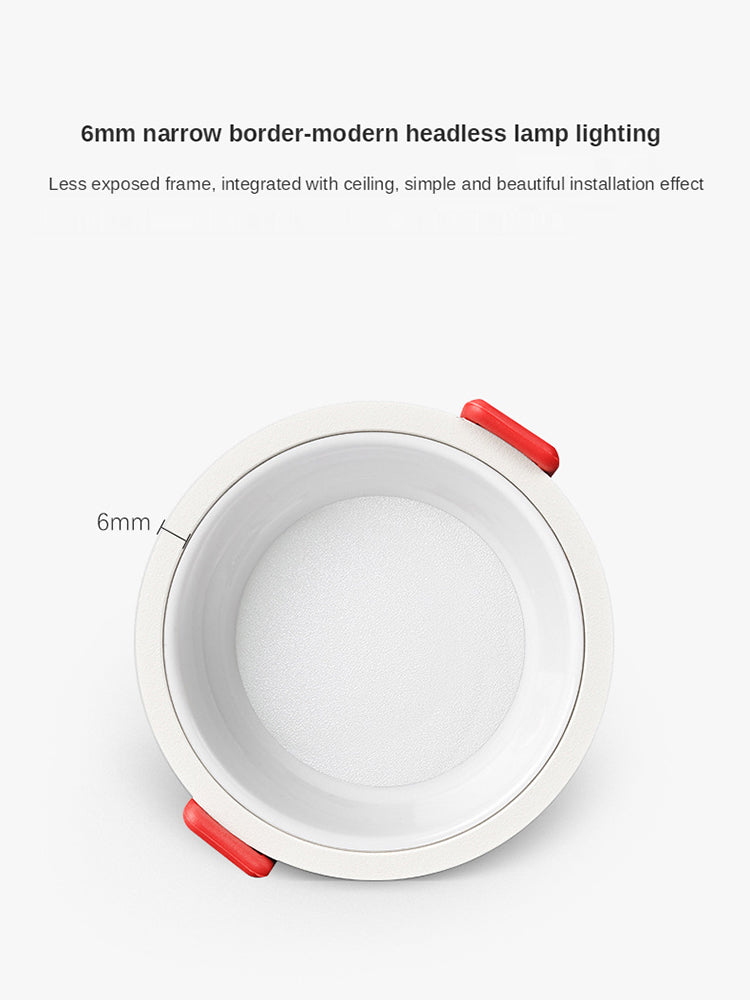 LED Downlight Recessed Ceiling Light 7w/12W/15W Home Living Room Without Main Light Lighting Narrow Side Deep Anti-glare