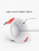 LED Downlight Recessed Ceiling Light 7w/12W/15W Home Living Room Without Main Light Lighting Narrow Side Deep Anti-glare