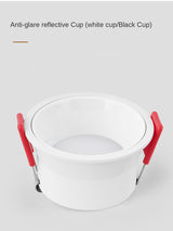 LED Downlight Recessed Ceiling Light 7w/12W/15W Home Living Room Without Main Light Lighting Narrow Side Deep Anti-glare