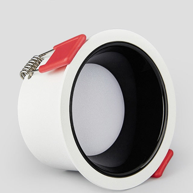 LED Downlight Recessed Ceiling Light 7w/12W/15W Home Living Room Without Main Light Lighting Narrow Side Deep Anti-glare