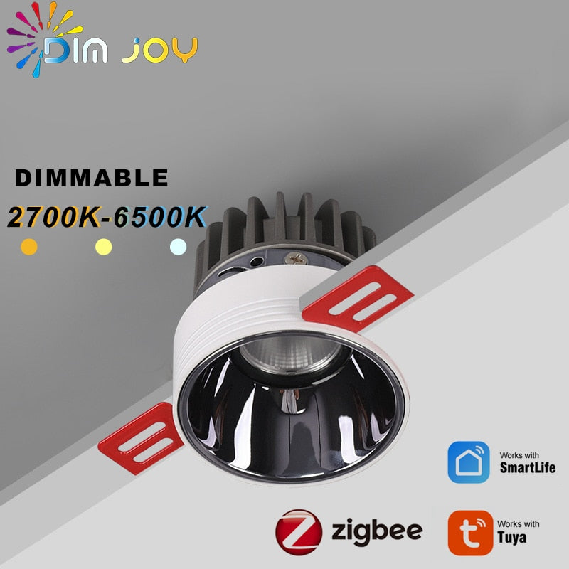 Led Smart Spot Plafond Lights Plafondlamp Downlights Ceiling Light 220V Compatible Smartthings Echo Tuya Zigbee 3.0 Pro