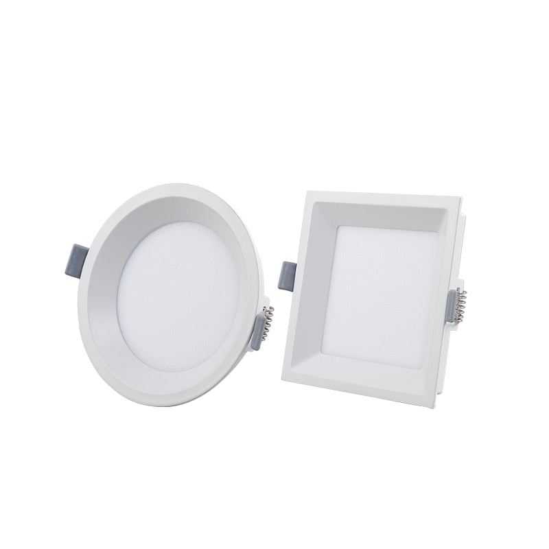Dimmable LED Panel Light Ceiling Downlight Recessed Anti-Glare AC85-265V  5W 9W 12W 22W  Warm /Cool White  Indoor Lighting