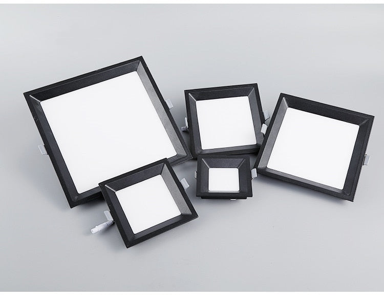 Dimmable LED Panel Light Ceiling Downlight Recessed Anti-Glare AC85-265V  5W 9W 12W 22W  Warm /Cool White  Indoor Lighting