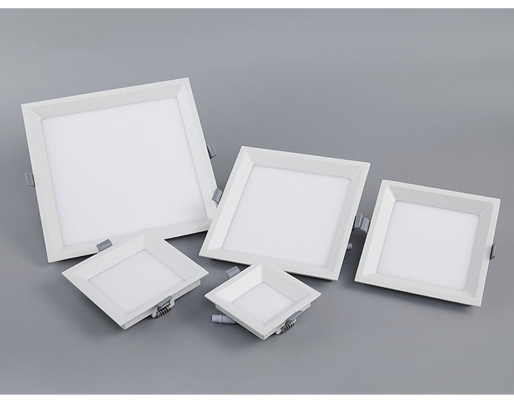 Dimmable LED Panel Light Ceiling Downlight Recessed Anti-Glare AC85-265V  5W 9W 12W 22W  Warm /Cool White  Indoor Lighting