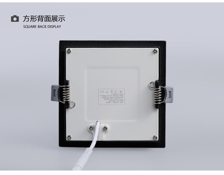 Dimmable LED Panel Light Ceiling Downlight Recessed Anti-Glare AC85-265V  5W 9W 12W 22W  Warm /Cool White  Indoor Lighting