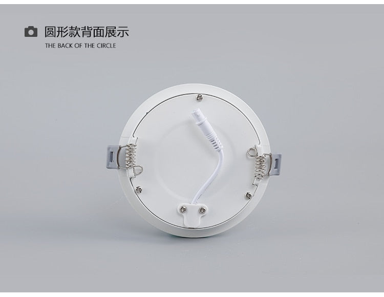 Dimmable LED Panel Light Ceiling Downlight Recessed Anti-Glare AC85-265V  5W 9W 12W 22W  Warm /Cool White  Indoor Lighting