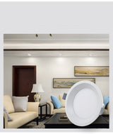 Dimmable LED Panel Light Ceiling Downlight Recessed Anti-Glare AC85-265V  5W 9W 12W 22W  Warm /Cool White  Indoor Lighting