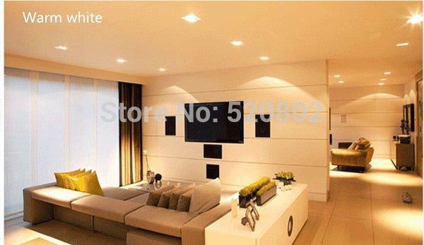 Dimmable LED Panel Light Ceiling Downlight Recessed Anti-Glare AC85-265V  5W 9W 12W 22W  Warm /Cool White  Indoor Lighting