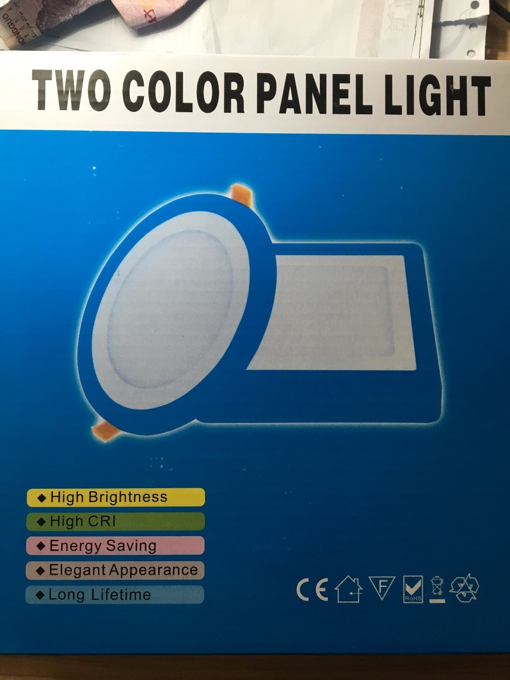 RGBW Dual Color LED Ceiling Recessed Square Panel Downlight Spot Light Lamp For Home Office Club 6W 9W 18W 100lumen/w