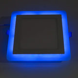 RGBW Dual Color LED Ceiling Recessed Square Panel Downlight Spot Light Lamp For Home Office Club 6W 9W 18W 100lumen/w