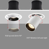 Angle Adjust 360° Rotate Stretchable LED Recessed Downlight 12W 15W 20W 25W LED Ceiling Spot Light Kitchen Living room Indoor