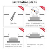 GLEDOPTO ZigBee 3.0 Smart RGBCCT Ceiling LED Downlights Pro 6W 9W 12W Spot Light Work With Amazon Echo Plus SmartThings App