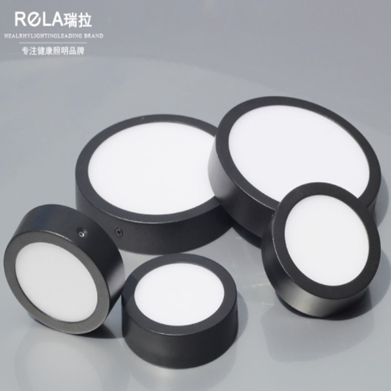 Surface Mounted LED Panel Light Bulb 6w 9w 12w 18w 24w Round Square LED Ceiling lamp Lights LED Downlight AC110v-220V