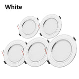 LED Downlight Recessed Round Gold Ceiling Light 5W 9W 12W 15W 18W White/Warm white Aluminum LED Down Lamp AC220V Ultra Thin