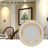 LED Downlight Recessed Round Gold Ceiling Light 5W 9W 12W 15W 18W White/Warm white Aluminum LED Down Lamp Ultra Thin AC220V