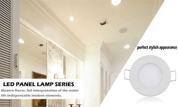 LAIMAIK LED Panel Light AC220V 6W 8W 15W 20W Round LED Panel Light Recessed LED Ceiling Light Spot Downlight Dith Led Driver