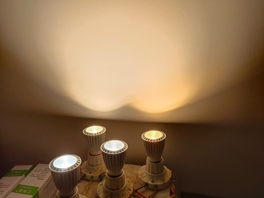 High CRI RA 95+ E27 7W COB LED Bulb Lamp LED Spotlight Downlight Lamp AC85V-265V Neutral White 4000K for Office Room Kitchen