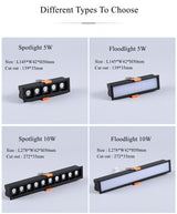 STINYTECH Frameless Recessed LED Linear Spotlight 5W 10W 20W 40W Indoor Corridor Aluminum Ceiling Downlights Lighting Fixtures