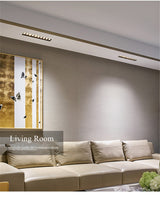 STINYTECH Frameless Recessed LED Linear Spotlight 5W 10W 20W 40W Indoor Corridor Aluminum Ceiling Downlights Lighting Fixtures