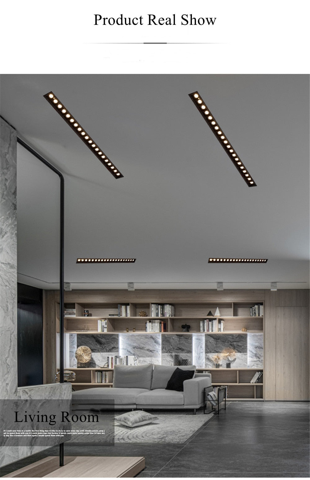 STINYTECH Frameless Recessed LED Linear Spotlight 5W 10W 20W 40W Indoor Corridor Aluminum Ceiling Downlights Lighting Fixtures