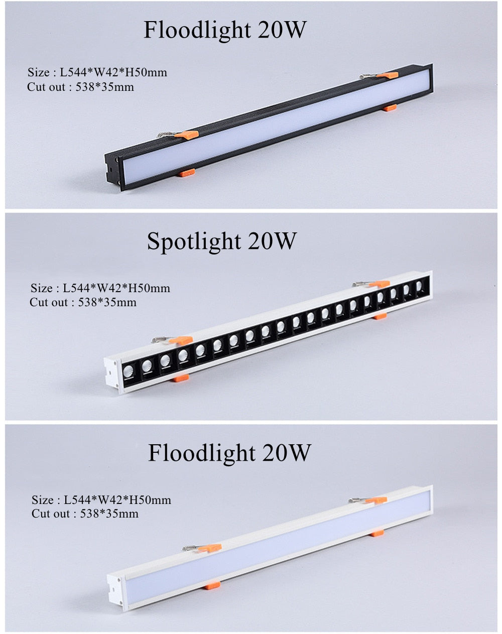 STINYTECH Frameless Recessed LED Linear Spotlight 5W 10W 20W 40W Indoor Corridor Aluminum Ceiling Downlights Lighting Fixtures