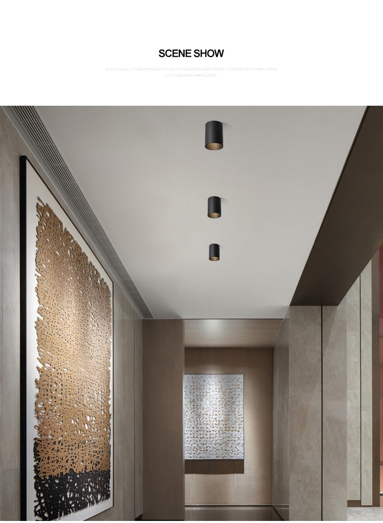 SaiyoLED Downlight Ceiling Spotlights Living Lamp Nordic Lighting For Kitchen Aisle Spot light Surface mounted AC90-260v