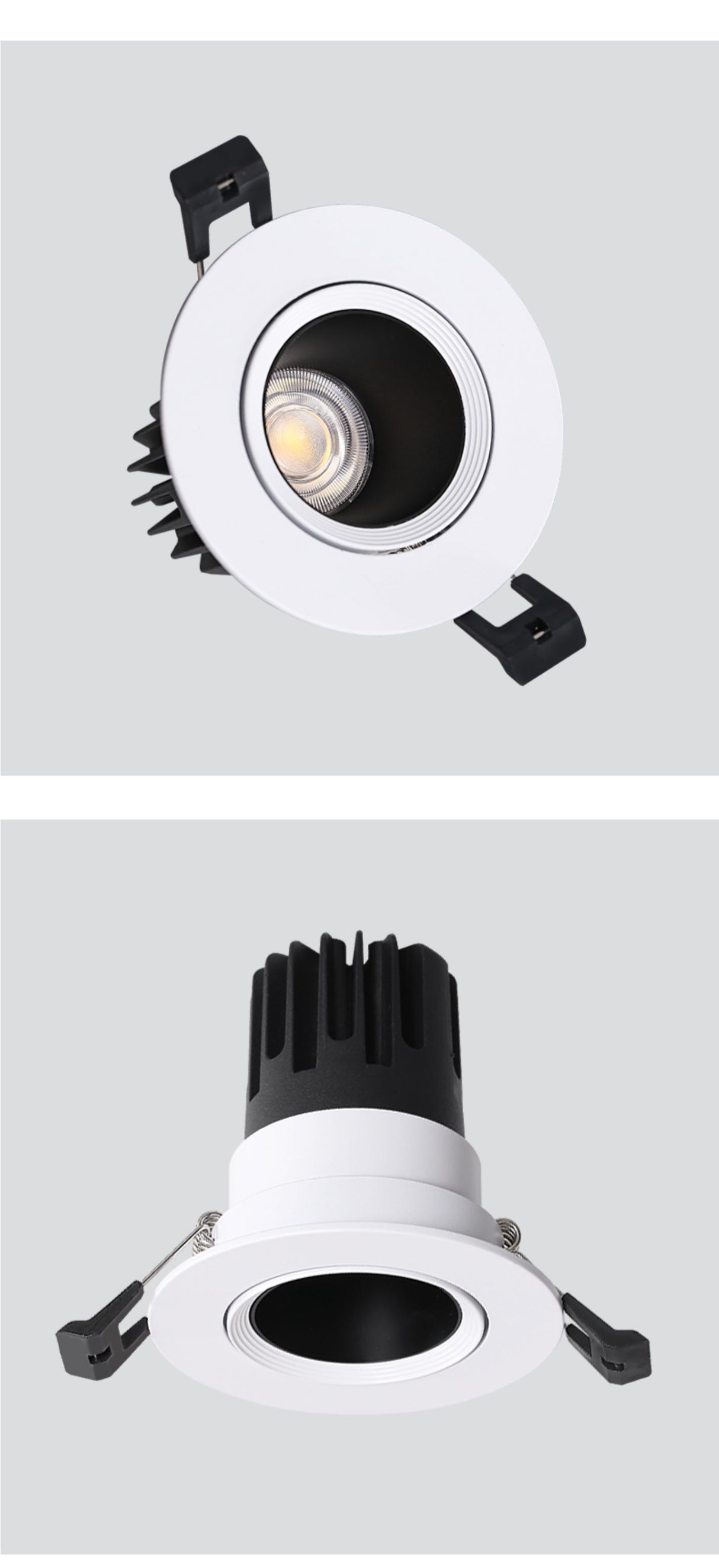 LED spotlight embedded cob ceiling downlight home decoration commercial room villa hotel anti glare background wall lamp