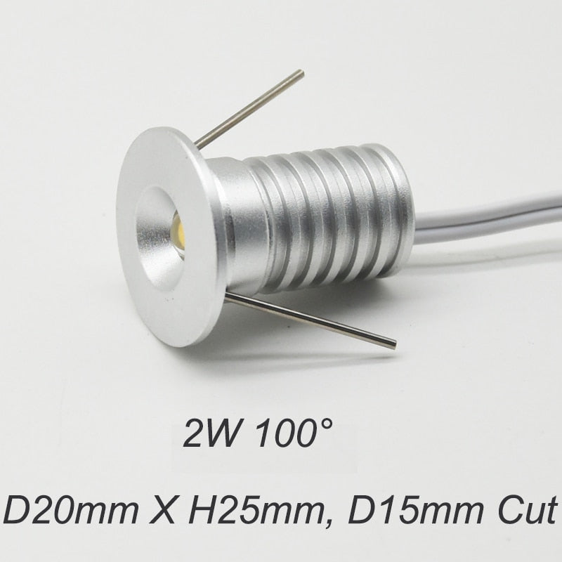Mini Spotlight Built-in LED Ceiling Embedded Restaurant 12V-24V 100V-240V Downlight Display Cabinet 1W 2W 3W 4W Small Light