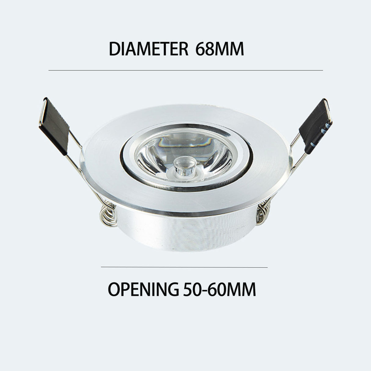LED spotlight ceiling lamp embedded 1W display cabinet jewelry store small opening 5.5/6cm ox eye lamp small downlight