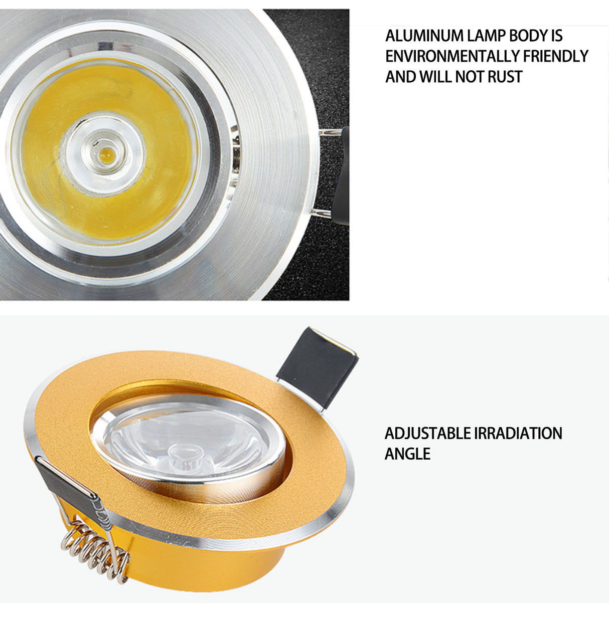 LED spotlight ceiling lamp embedded 1W display cabinet jewelry store small opening 5.5/6cm ox eye lamp small downlight