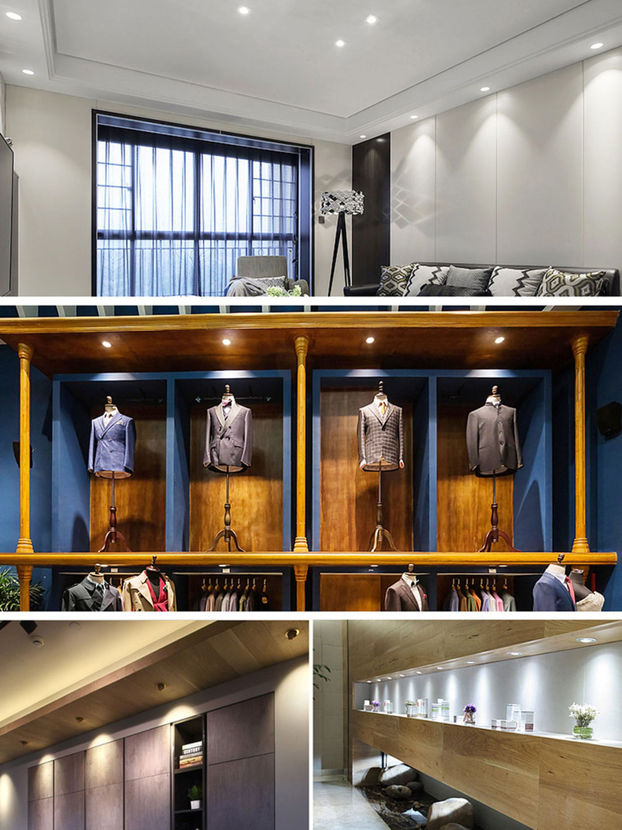 LED spotlight ceiling lamp embedded 1W display cabinet jewelry store small opening 5.5/6cm ox eye lamp small downlight