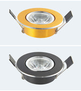 LED spotlight ceiling lamp embedded 1W display cabinet jewelry store small opening 5.5/6cm ox eye lamp small downlight