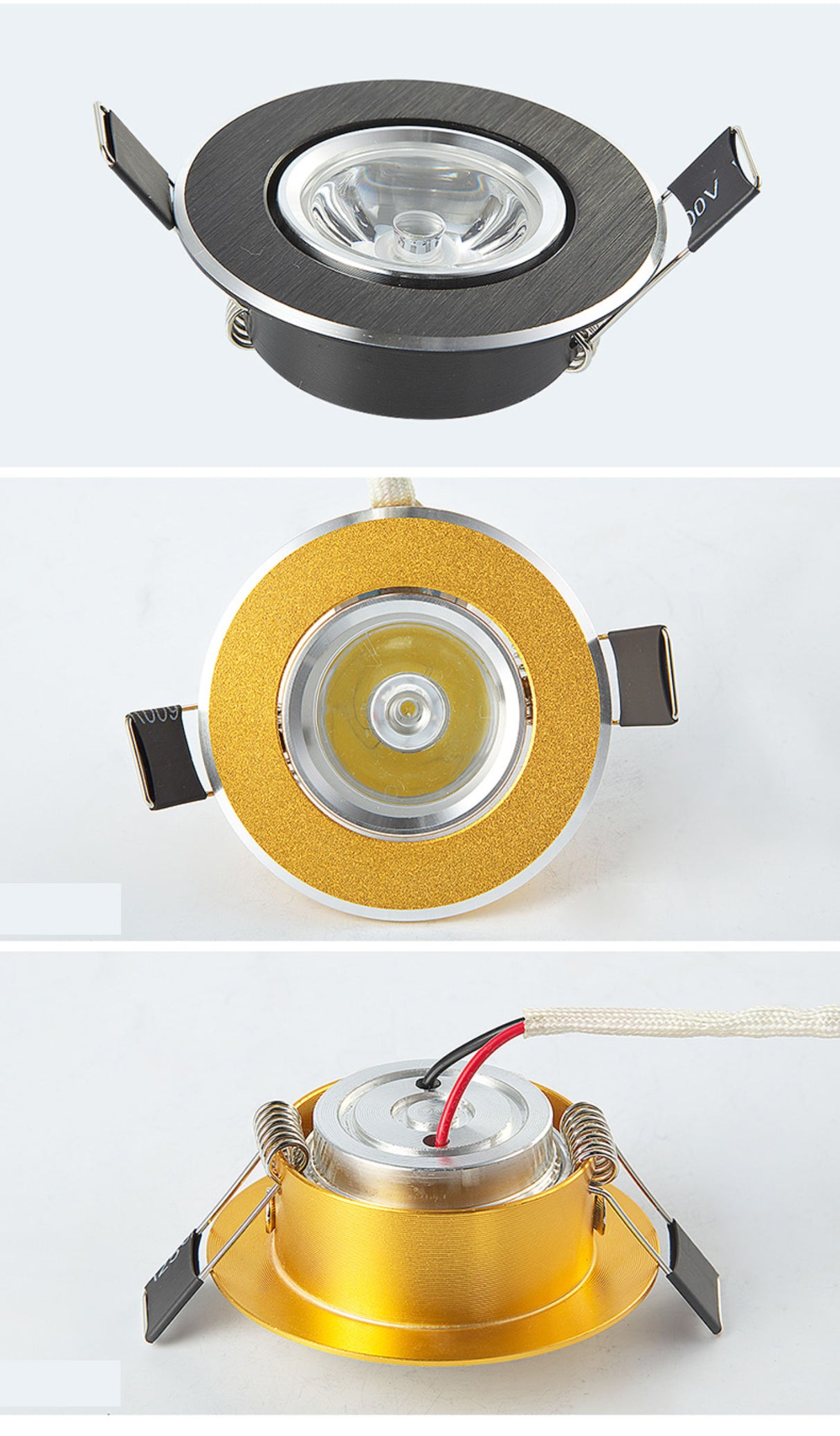 LED spotlight ceiling lamp embedded 1W display cabinet jewelry store small opening 5.5/6cm ox eye lamp small downlight