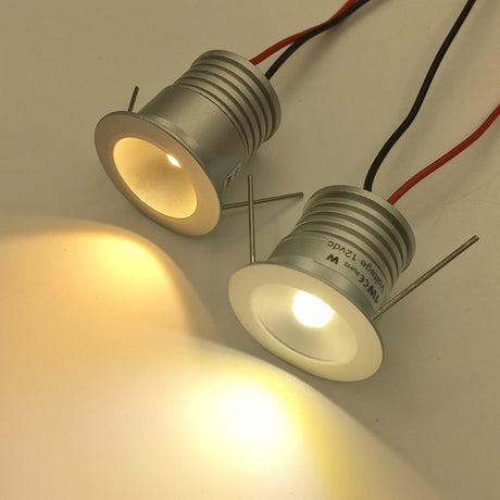 Mini Focus Led Spotlight 25mm 1W 12V Recessed Ceiling Downlight IP65 Spot Light Indoor Corridor Stair Gazebo Kitchen Lighting