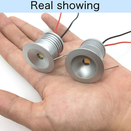 Mini Focus Led Spotlight 25mm 1W 12V Recessed Ceiling Downlight IP65 Spot Light Indoor Corridor Stair Gazebo Kitchen Lighting