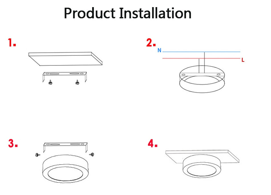 Surface Mounted Led Downlight 3W 5W 7W 9W 12W 15W Side Guide Light lamp for Ceiling Spot Lights 220V Ceiling Fixtures Lighting