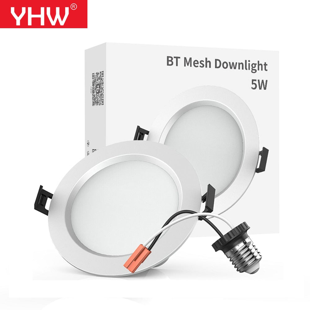 5W Bluetooth Mesh Downlight RGBCW Smart APP Spot LED Light Color Changing Warm Cool light Work with Alexa Google Home