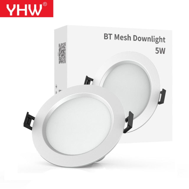 5W Bluetooth Mesh Downlight RGBCW Smart APP Spot LED Light Color Changing Warm Cool light Work with Alexa Google Home