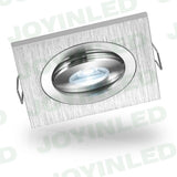 High quality Dimmable 3W 1*3w square Brush silver mini led downlight