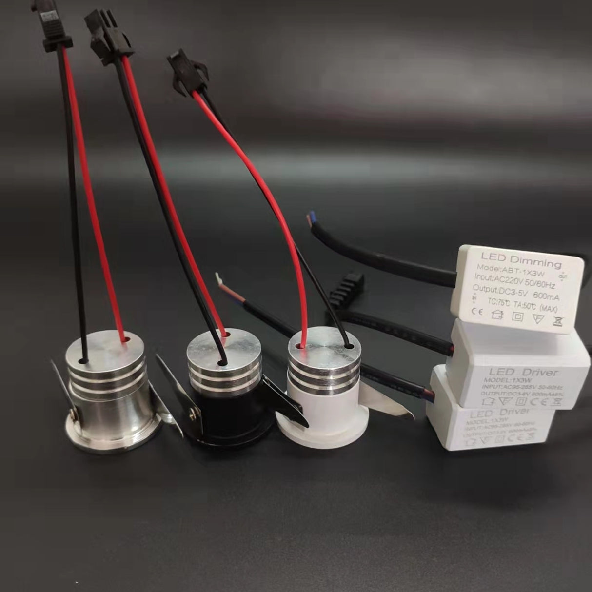 Aluminum LED MiNi Downlight Dimbaar Under Cabinet Spot Light for Ceiling Recessed Lamp AC85-265V Dimmable Down lights D 31mm