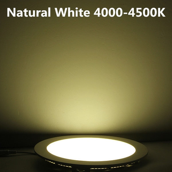 Non Dimmable/ Dimmable Ultra thin 3W/4W/6W/9W/12W/15W/25W LED Ceiling Recessed Grid Downlight / Slim Round Panel Light