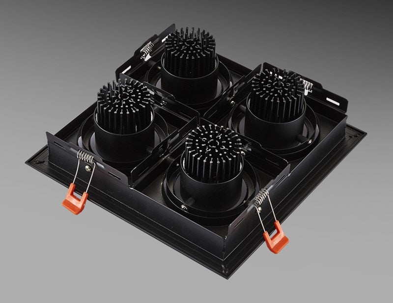 Super bright square dimmable led cob ceiling spotlight 40W/48W AC85-265V ceiling recessed light indoor lighting