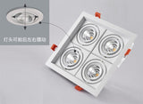 Super bright square dimmable led cob ceiling spotlight 40W/48W AC85-265V ceiling recessed light indoor lighting