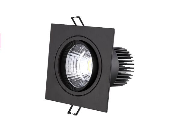 Energy saving Recessed Double LED Dimmable black Downlight COB 10W 20W LED Spot light decoration Ceiling Lamp AC 110V 220V