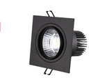 Energy saving Recessed Double LED Dimmable black Downlight COB 10W 20W LED Spot light decoration Ceiling Lamp AC 110V 220V