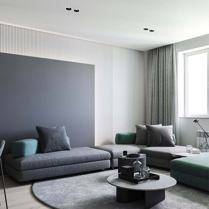 Aisilan Nordic modern style LED recessed downlight spot light built-in Anti-dazzle For living room bedroom corridor AC85-260V