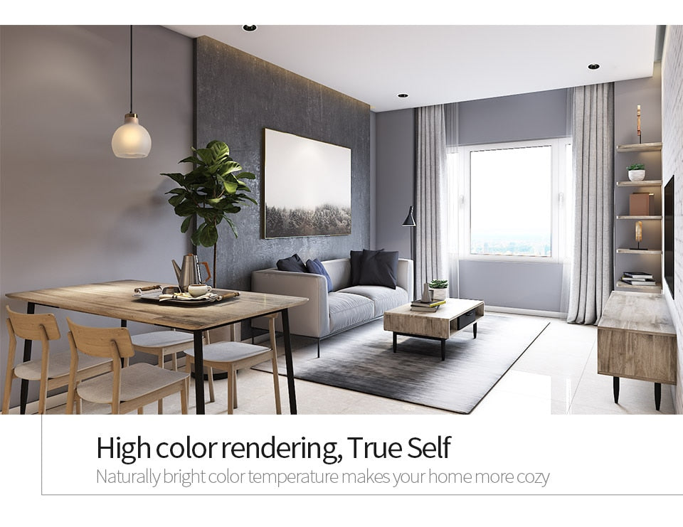 Aisilan Nordic modern style LED recessed downlight spot light built-in Anti-dazzle For living room bedroom corridor AC85-260V